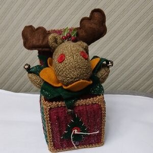 Festive Reindeer Holiday Decoration